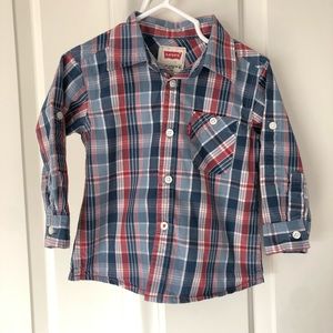 Levi’s Baby convertible gingham shirt 👔